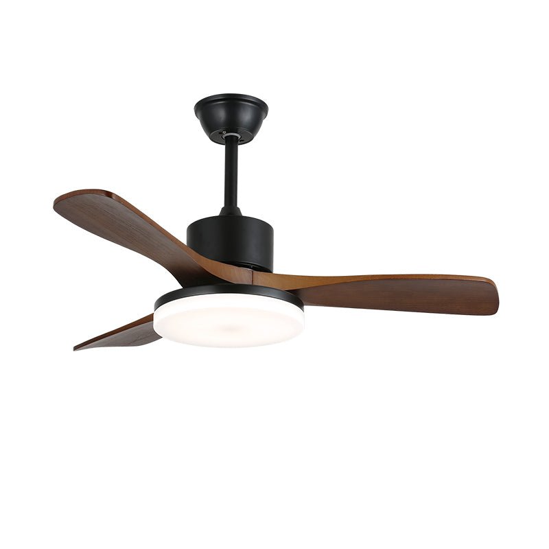 Moderne Plafondventilator met Verlichting Minimalistische Darian in Houtafwerking – Scandinavisch Ontwerp Ø126-132cm | Sansoti
