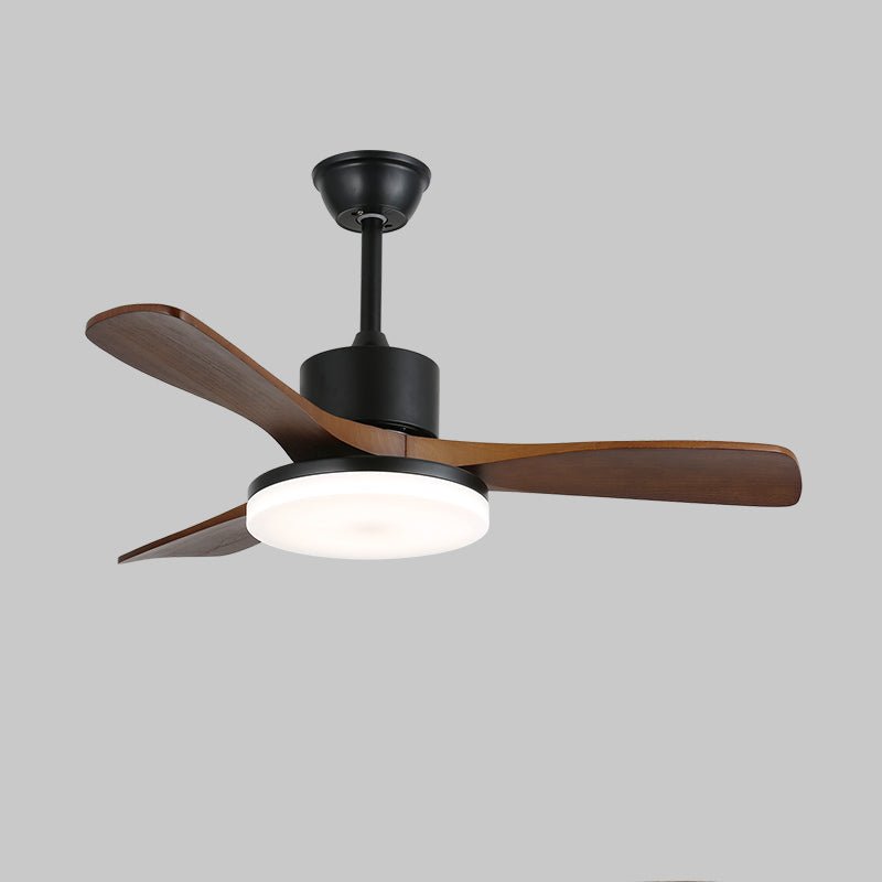 Scandinavisch geïnspireerde plafondventilator met verlichting en afstandsbediening – 6 snelheden, dimbaar LED, verkrijgbaar in 126 cm en 132 cm diameter | Sansoti
