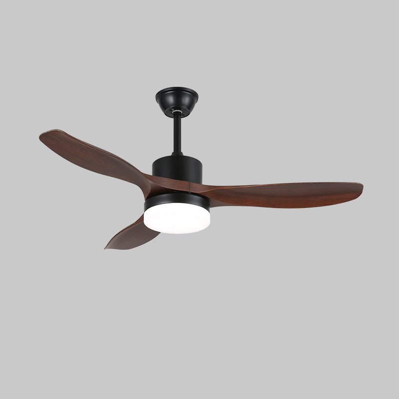 Moderne Plafondventilator met Verlichting Minimalistische Darian in Houtafwerking – Scandinavisch Ontwerp Ø126-132cm | Sansoti