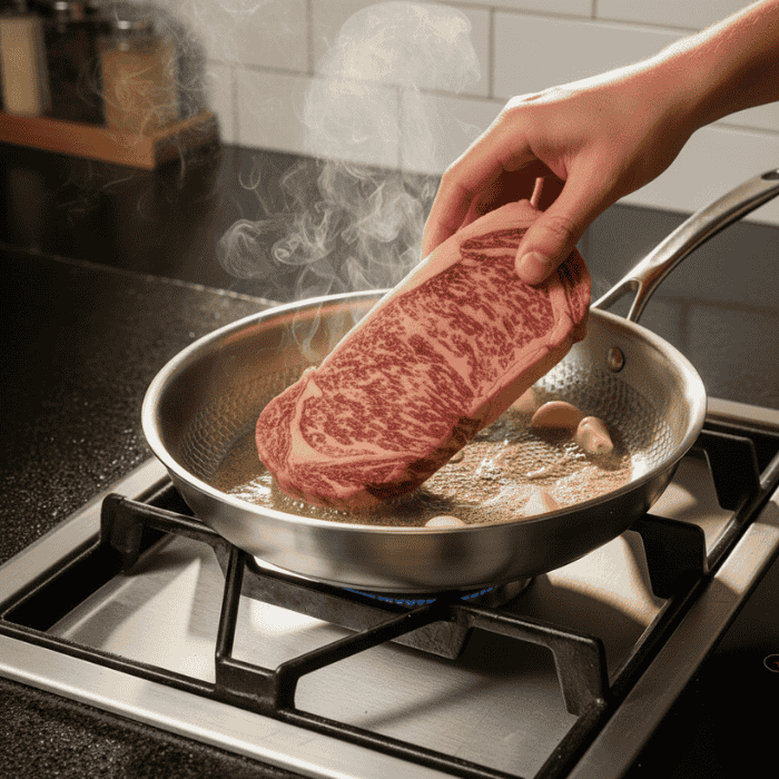 Premium 304 Stainless Steel Roasting Pan Three-Layer Induction Gas Ceramic Non-Stick Cookware for Professional Cooking | Sansoti
