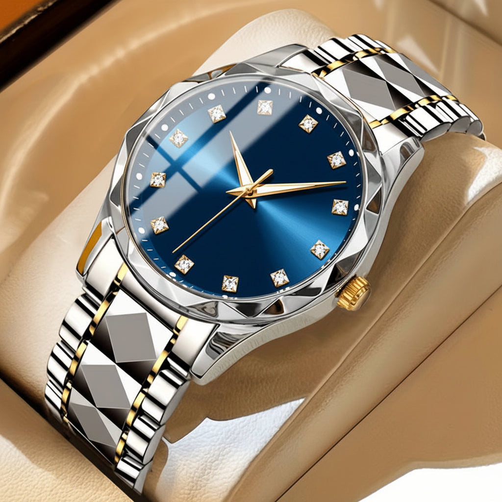 Multifunctioneel Sporthorloge Titanium Heren Chronograaf Dual Display Waterdicht Lichtgevend Outdoorhorloge | Sansoti