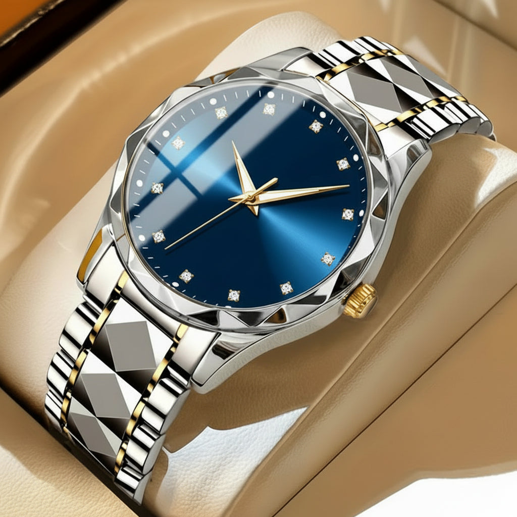 Multifunctioneel Sporthorloge Titanium Heren Chronograaf Dual Display Waterdicht Lichtgevend Outdoorhorloge | Sansoti