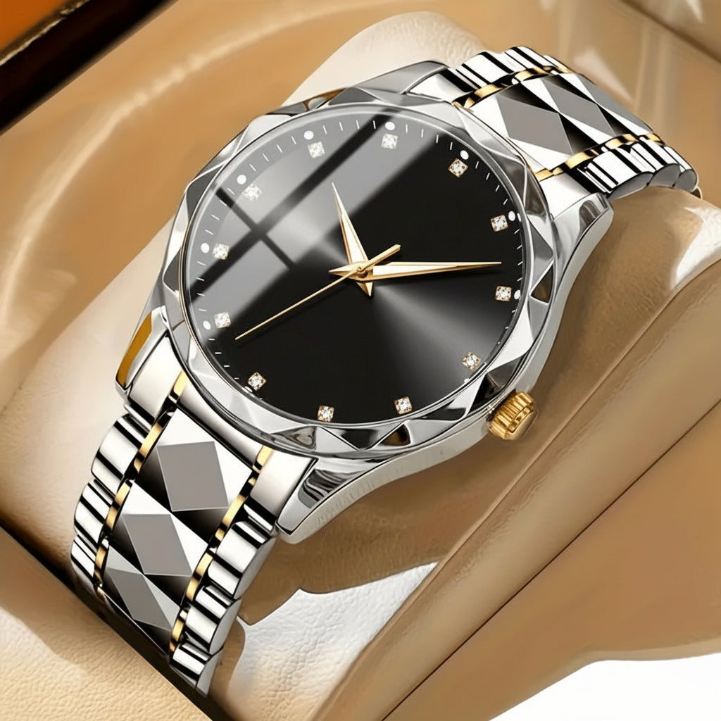 Multifunctioneel Sporthorloge Titanium Heren Chronograaf Dual Display Waterdicht Lichtgevend Outdoorhorloge | Sansoti