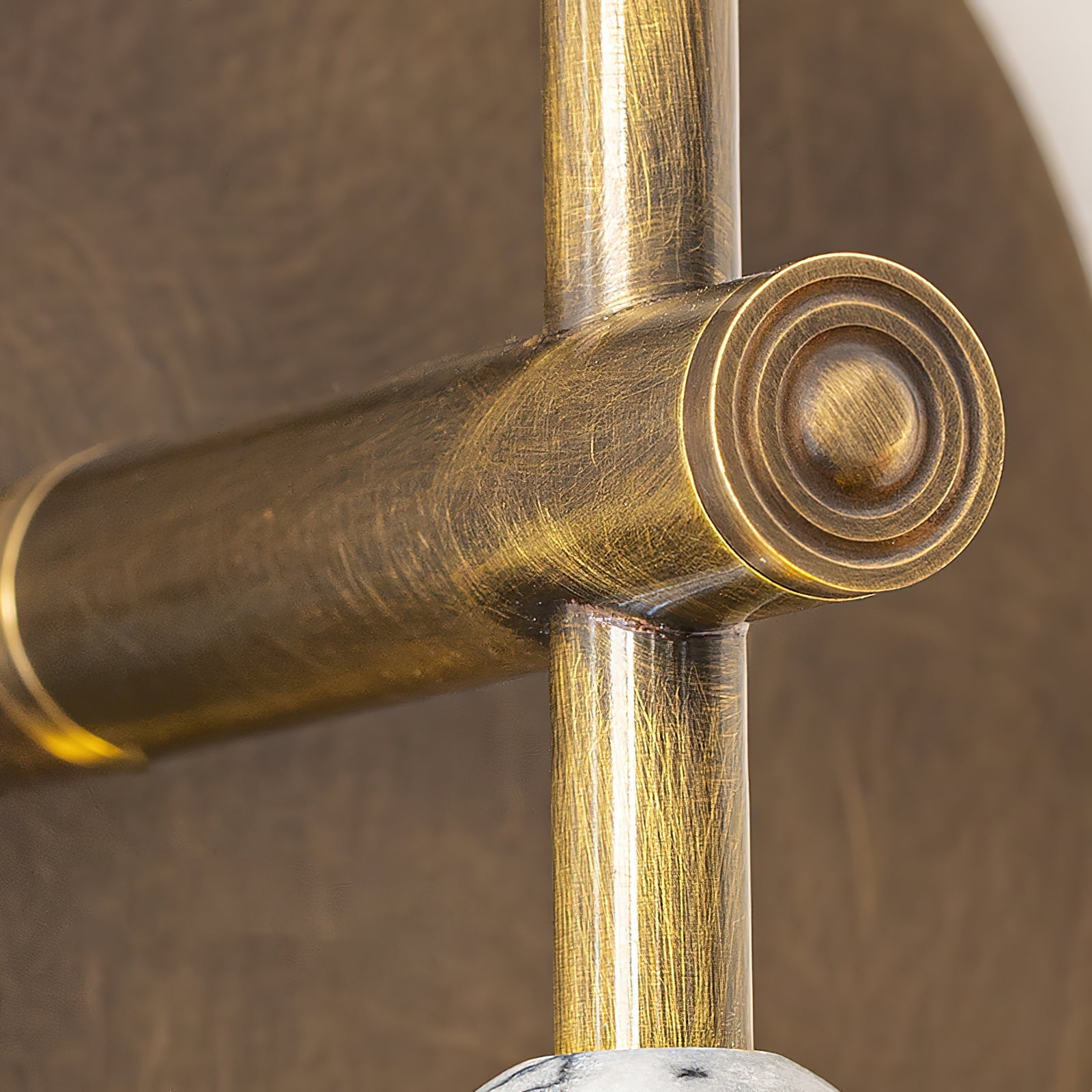 Toam Wandlamp Marmer Messing – Persepolis Geïnspireerd Design met Antique Brass Afwerking 18.9 en 27.6 inch | Sansoti