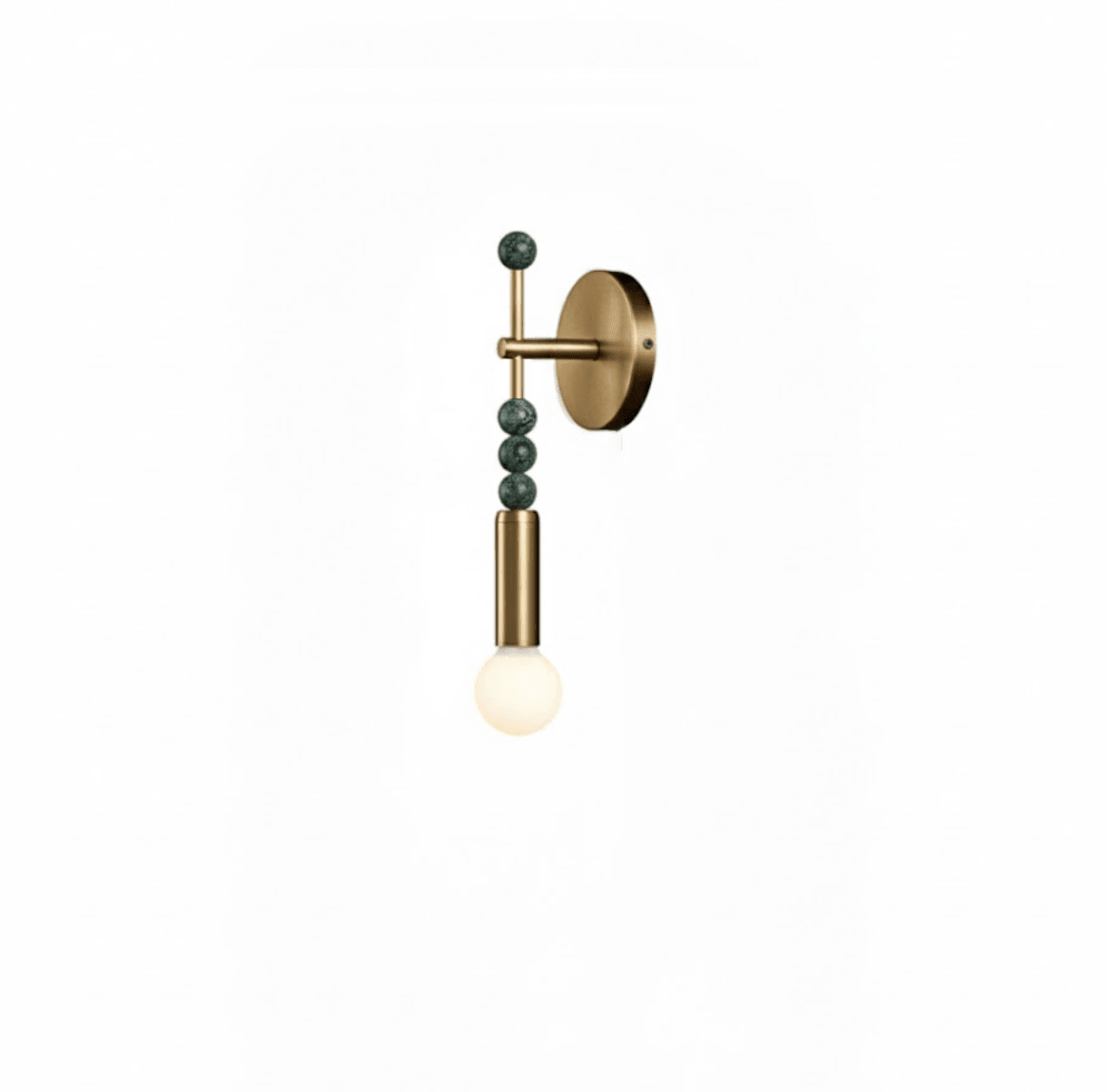 Toam Wandlamp Marmer Messing – Persepolis Geïnspireerd Design met Antique Brass Afwerking 18.9 en 27.6 inch | Sansoti