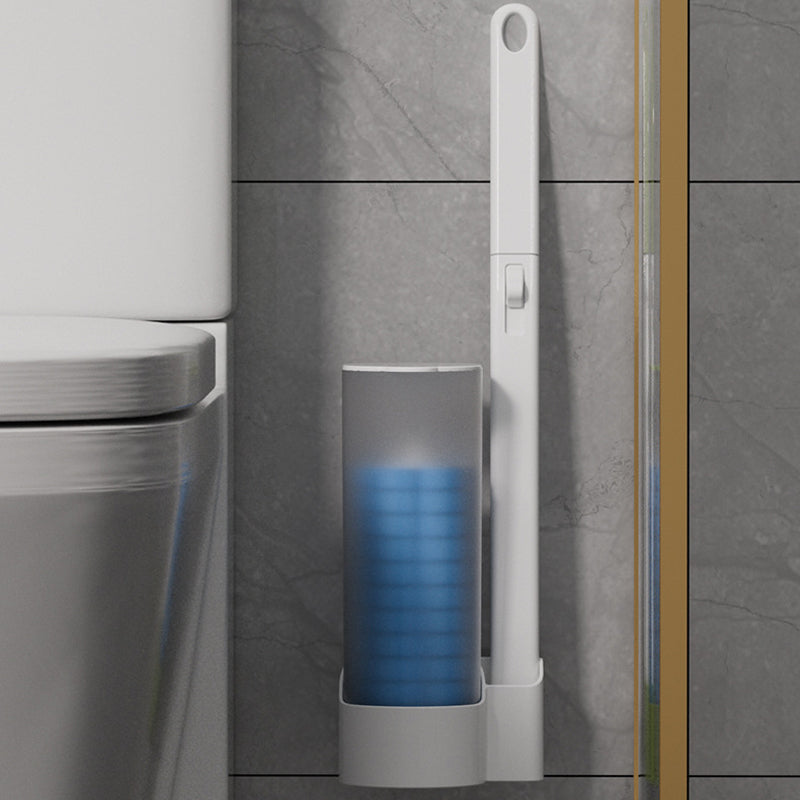Toilettenbürste mit Einweg-Reinigungsköpfen und Halterung für hygienische Toilettenreinigung | Restfield