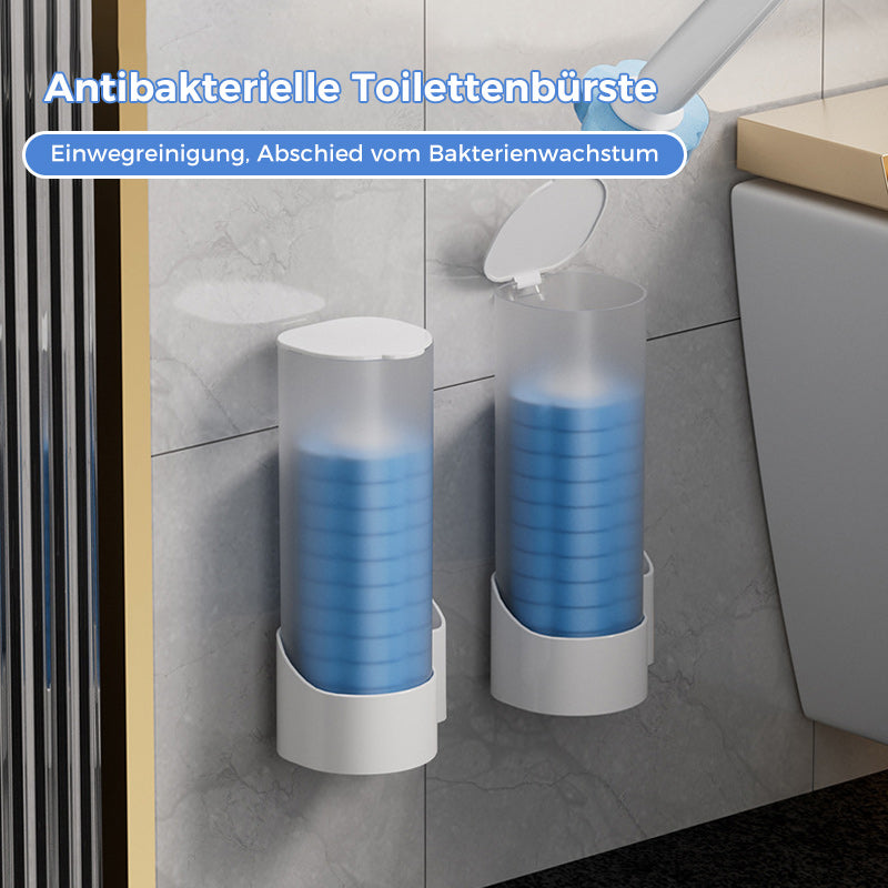 Brosse de toilette avec têtes de nettoyage jetables et support pour un nettoyage hygiénique des toilettes | Restfield