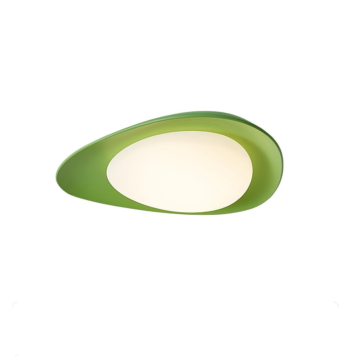 LED Plafondlamp Bladvorm Resin Groen Woonkamer Slaapkamer Eetkamer Organische Plafondlamp Scandinavisch Interieur | Sansoti