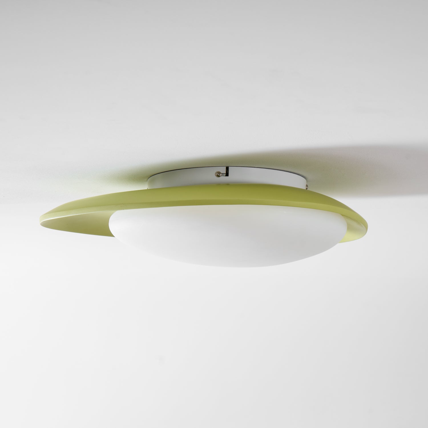 Plafonnier Résine Ovale Vert Beige Salon Chambre LED 3000K 4000K 6000K Ø36 Ø46cm Organique Plafonnier Dimmable | Restfield