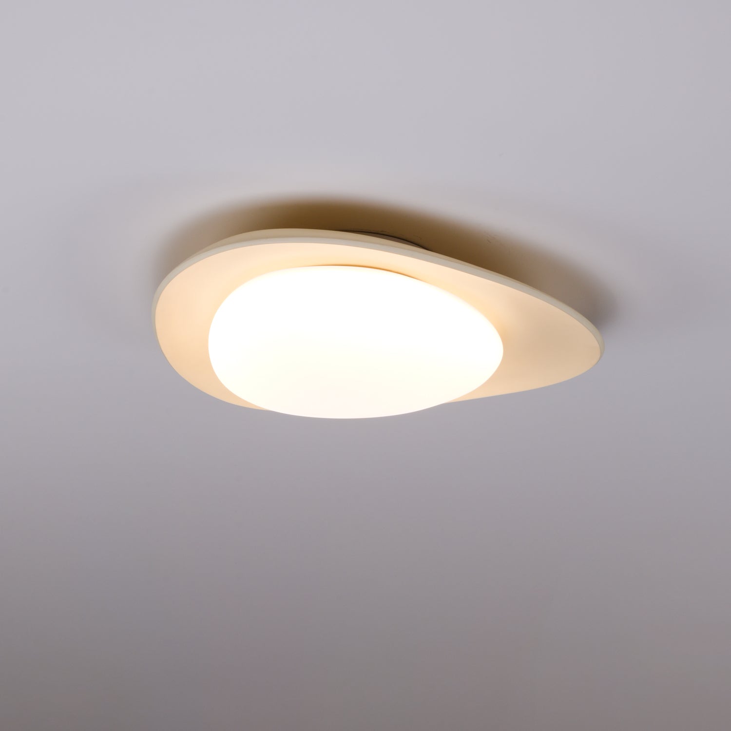 LED Plafondlamp Bladvorm Resin Groen Woonkamer Slaapkamer Eetkamer Organische Plafondlamp Scandinavisch Interieur | Sansoti