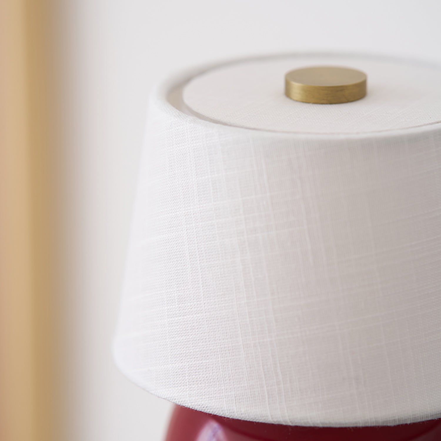 Draagbare Tafellamp met Geïntegreerde Batterij 240 lm Warm Wit 3000K Keramiek Linnen Kap Touch-Bediening | Sansoti