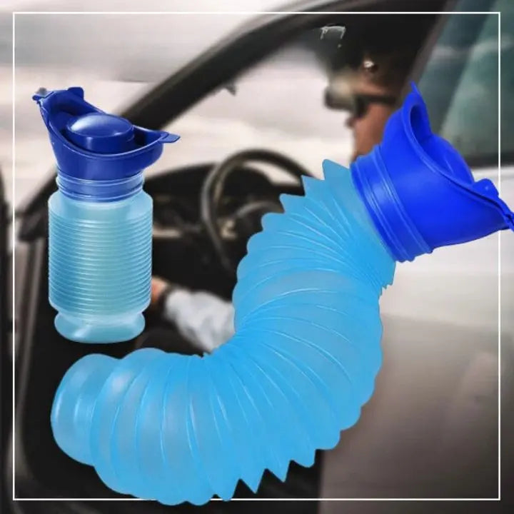 Reiseurinaal Heren BPA-vrij PP 750ml 15-33cm Blauw Auto Camping Wandelen Festival Noodurinaal Opvouwbaar Lekvrij Herbruikbaar | Sansoti