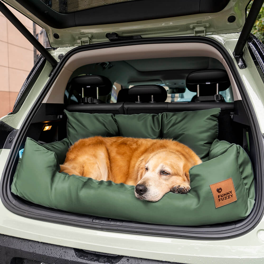 Hondenmand Autostoel Waterafstotend met Antislip Bodembescherming Luxe Zitkussen voor Auto Hond Reizen | Sansoti