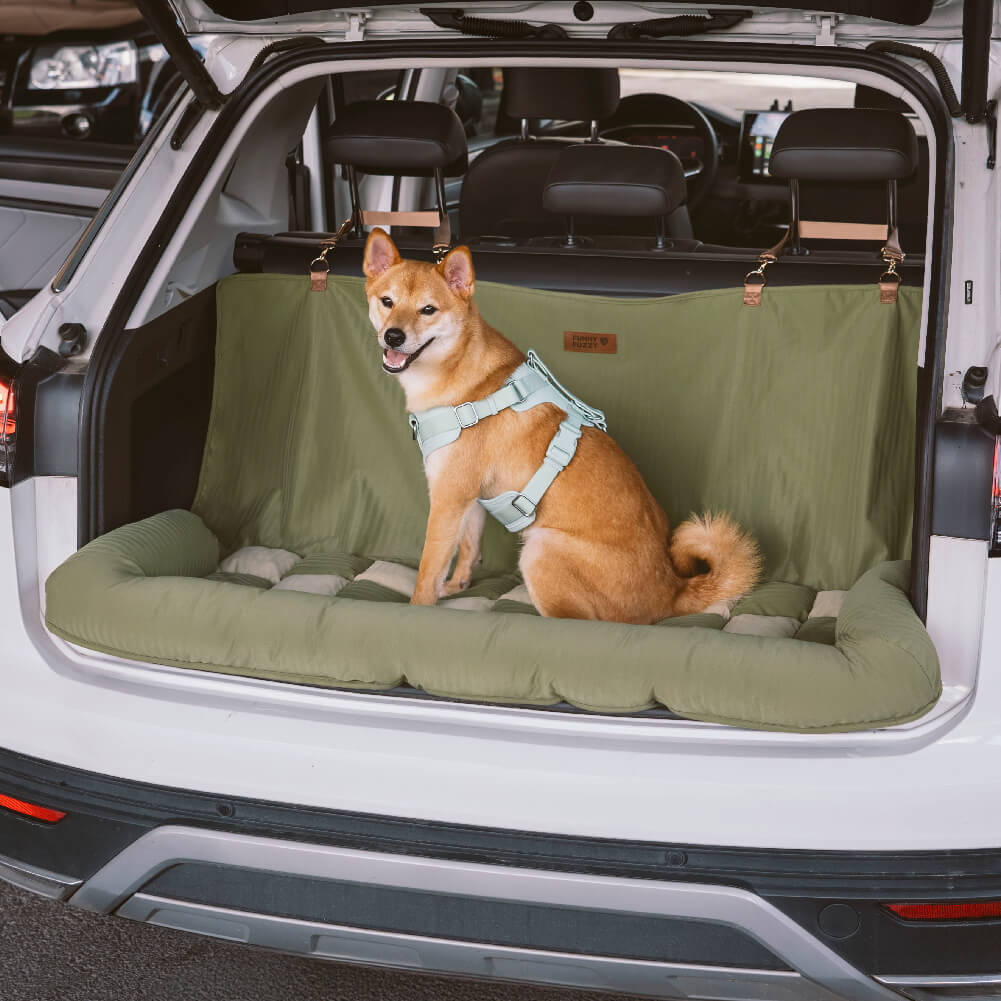 Hondenautobed Opvouwbare Reismat Lounge Stijl met Verhoogde Rand voor Grote Honden Chessboard Lounge | Sansoti