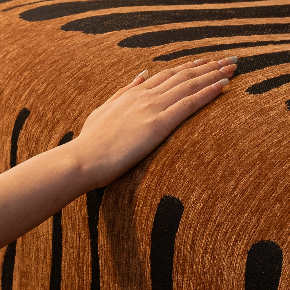 Chenille Bankhoes met Tribal Geometrisch Patroon – Beschermende Sofacover voor 2-3 Persoons Banken en Fauteuils | Sansoti