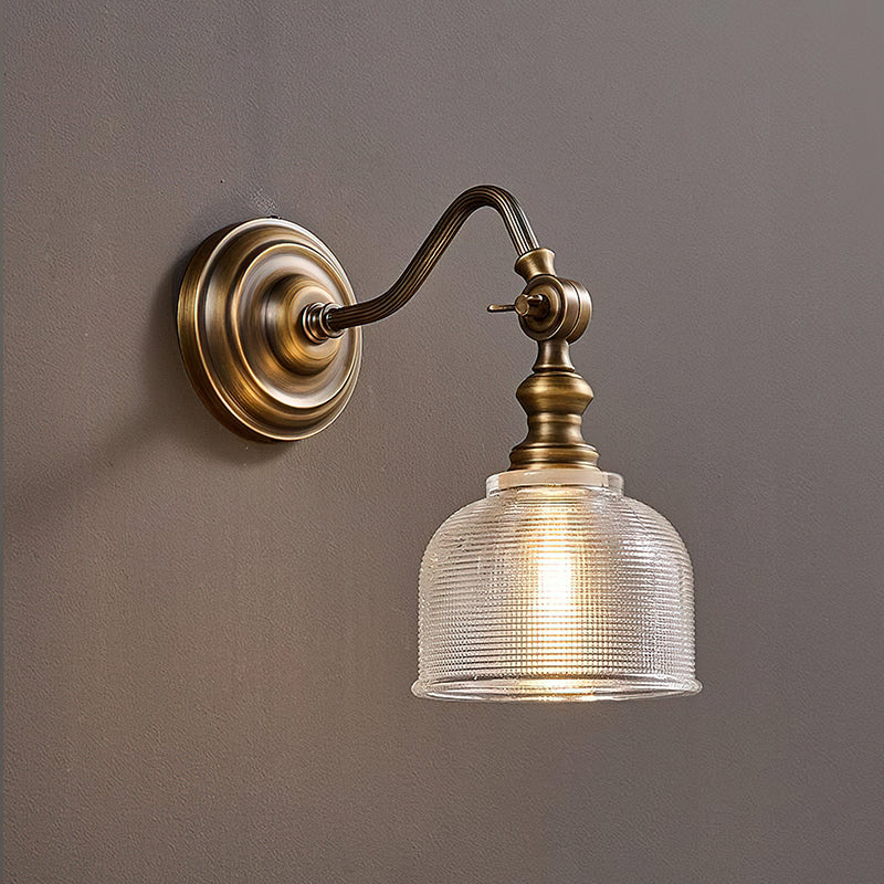 Tristan Wandlamp Messing & Glas – Klassiek Design met Warm Licht voor Keuken Eetkamer Woonkamer | Sansoti