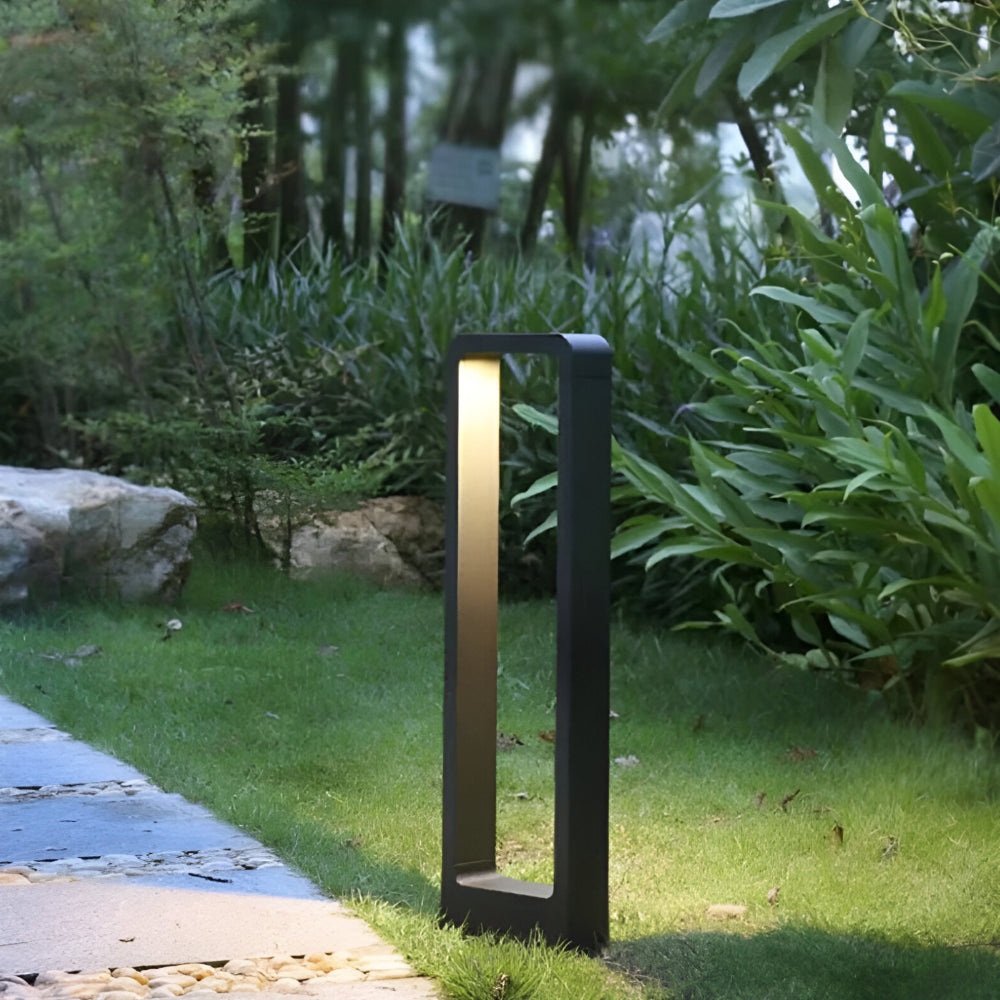 LED Tuinpaal Moderne Padverlichting Weerbestendig Buitenlamp Warm Wit Grijs Terrasverlichting Tuinlamp Sfeer | Sansoti