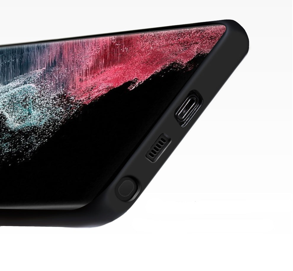 Dwukolorowe skórzane etui na telefon do modeli Samsung z ochroną aparatu i odpornością na wstrząsy | Sansoti