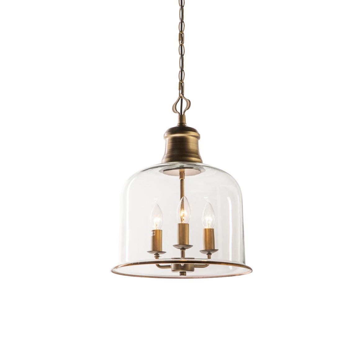 Glazen Hanglamp IJzer Vintage Stijl Koper Zwart E12 E14 Fitting Eetkamer Keuken Woonkamer Entree Retro Design | Sansoti
