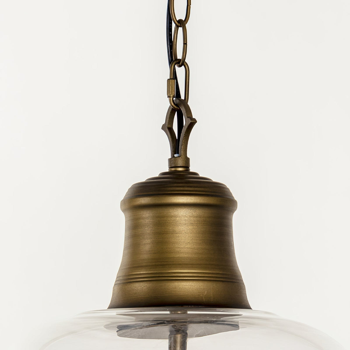 Glazen Hanglamp IJzer Vintage Stijl Koper Zwart E12 E14 Fitting Eetkamer Keuken Woonkamer Entree Retro Design | Sansoti