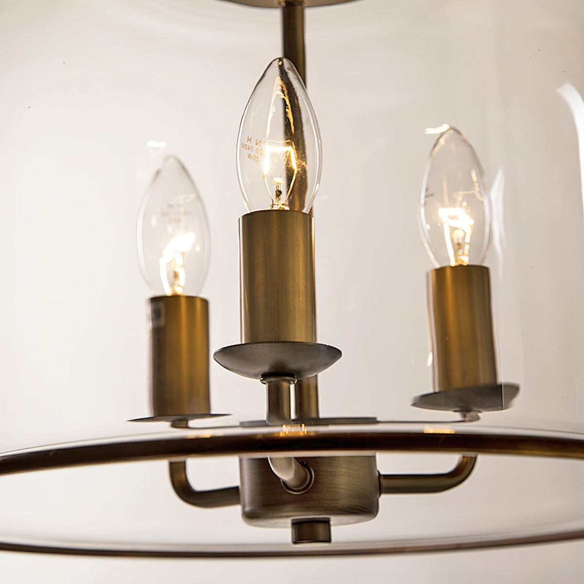 Glazen Hanglamp IJzer Vintage Stijl Koper Zwart E12 E14 Fitting Eetkamer Keuken Woonkamer Entree Retro Design | Sansoti