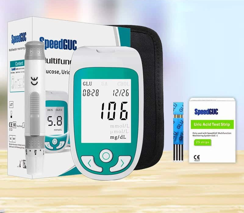 Multifunctionele Gezondheidsmeter 3-in-1 Thuistester Cholesterol Glucosewaarde Urinezuur Digitale Bloedsuikermeter Snelle Zelftest | Sansoti