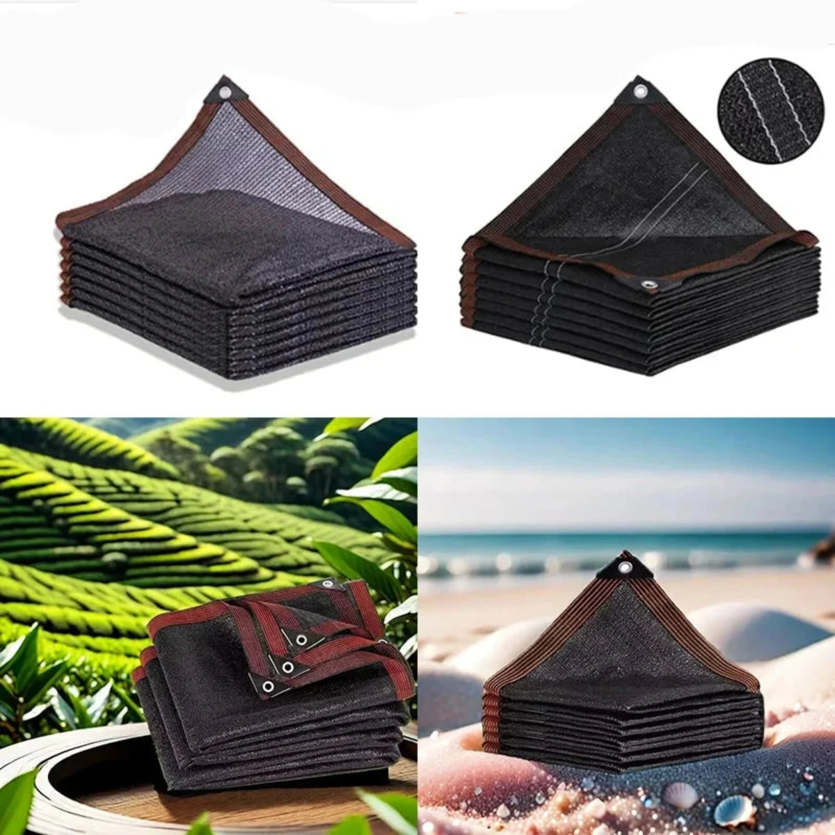 UV-beschermingsnet voor tuin en terras | Schaduwdoek met UV-blokkering 85% | Robuust zonweringsnet voor buiten | Sansoti