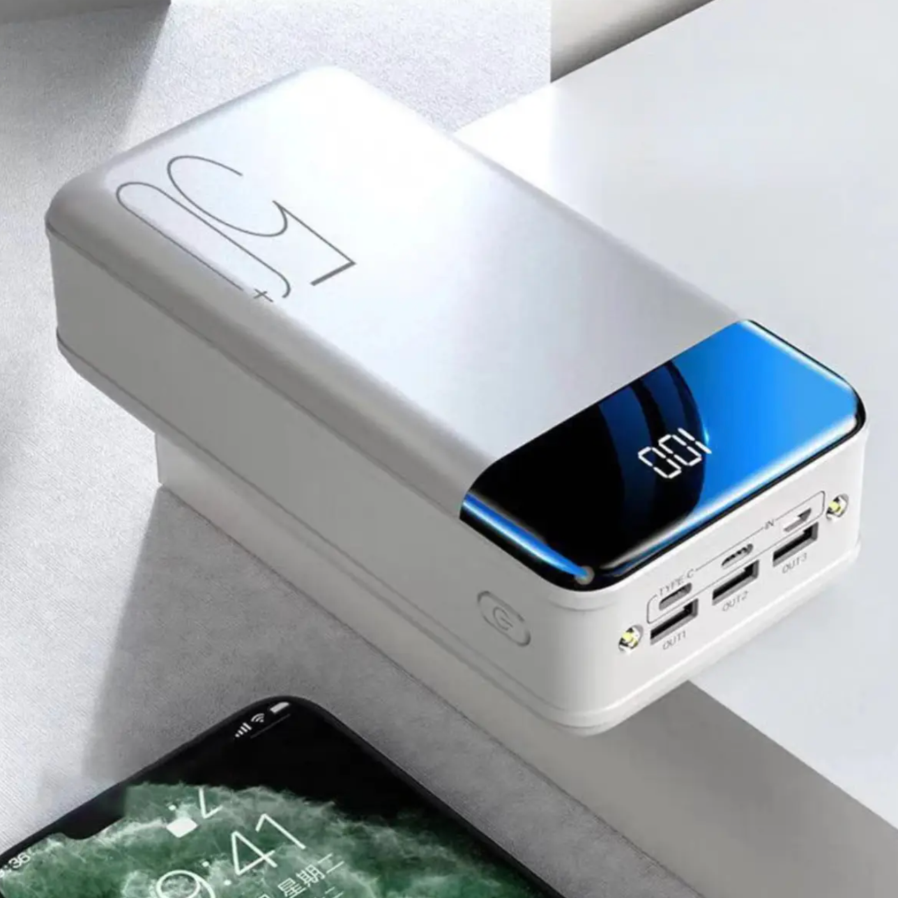 Draagbare Powerbank 100000mAh Snelladen Meerdere Apparaten Noodstroom USB Oplader Reizen Camping Outdoor | Sansoti