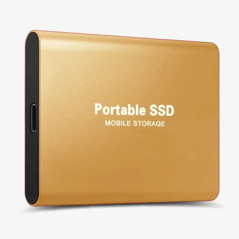 Externe SSD 128GB USB 3.2 Type-C Zwart Compact Draagbaar Opslag | Sansoti