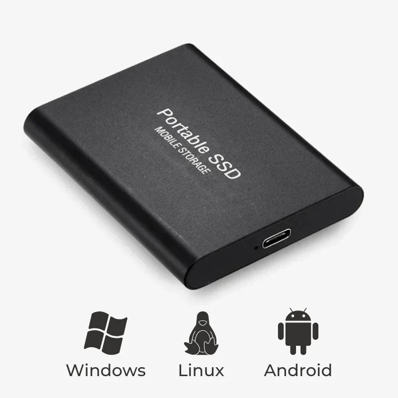 128GB Externe SSD – Supersnelle Draagbare Schijf met USB 3.1 voor Backups & Dataopslag | Sansoti