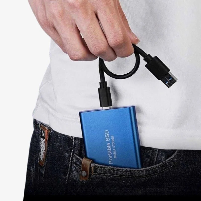 128GB Externe SSD – Supersnelle Draagbare Schijf met USB 3.1 voor Backups & Dataopslag | Sansoti