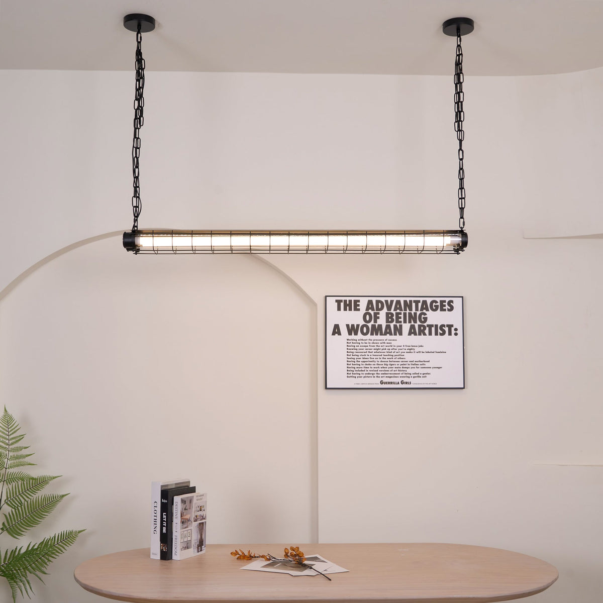 Lineaire Hanglamp Glas Modern 123cm Zwart Groen Zilver Nordic Design Eetkamer Keuken Eettafel Eiland | Sansoti