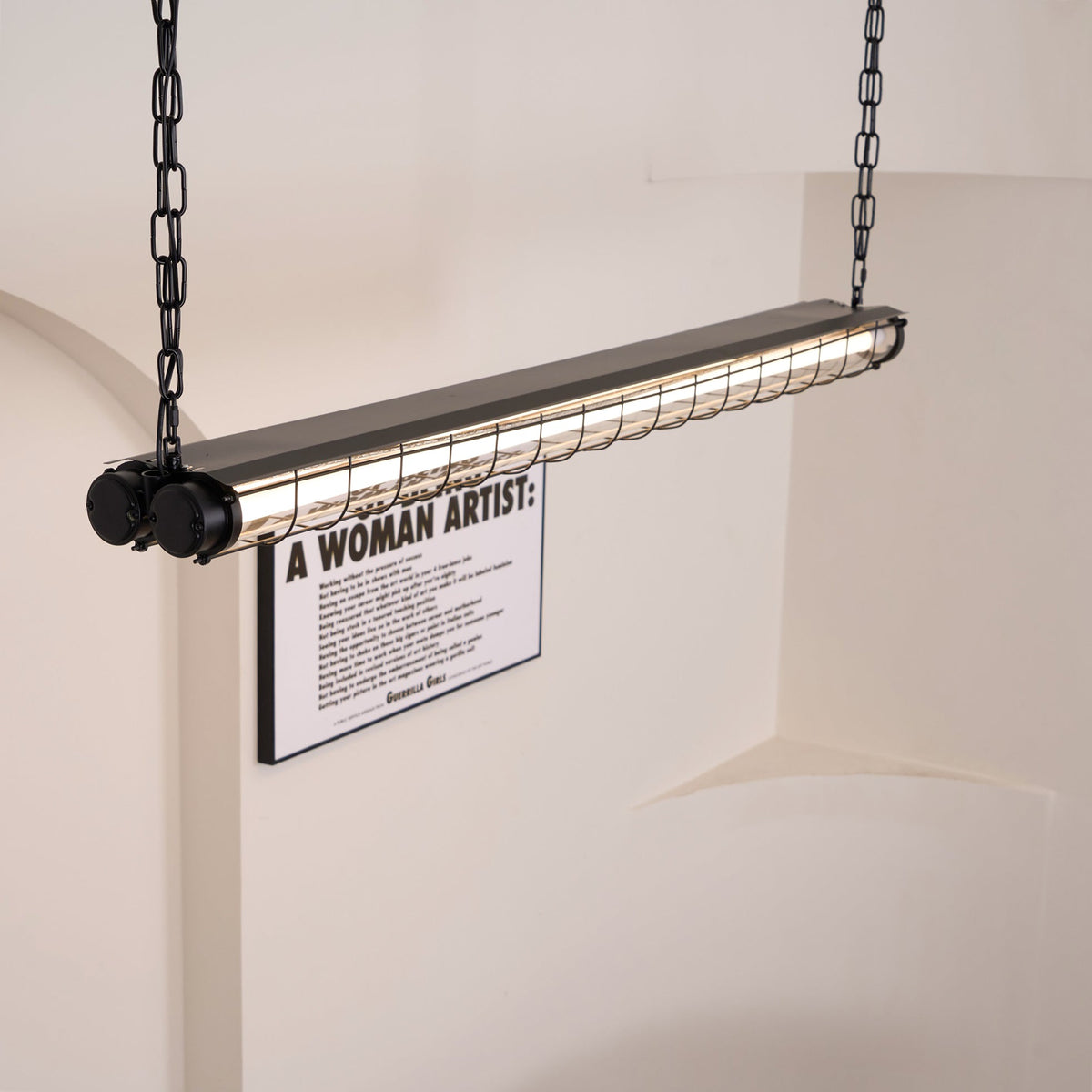 Lineaire Hanglamp Glas Modern 123cm Zwart Groen Zilver Nordic Design Eetkamer Keuken Eettafel Eiland | Sansoti