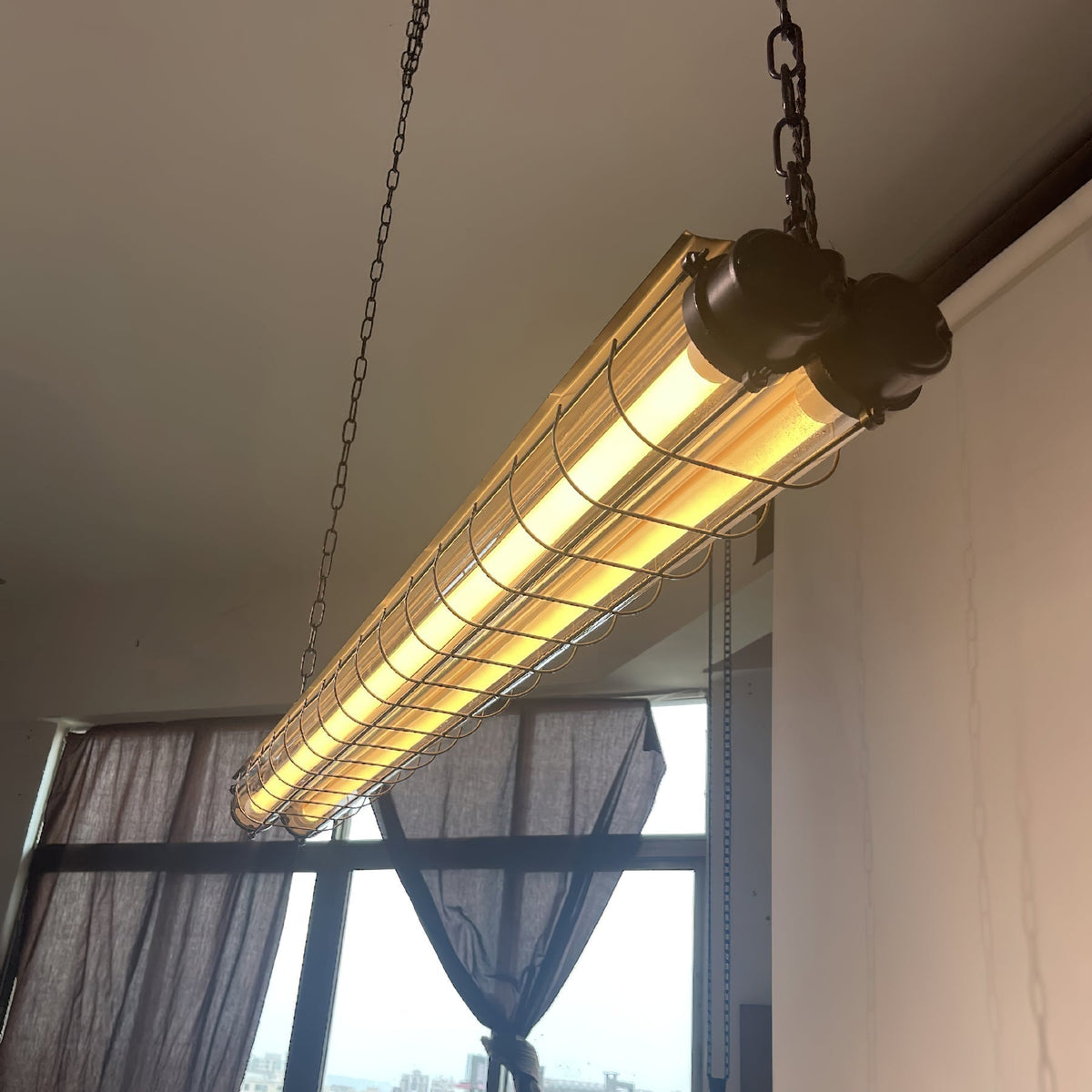 Lineaire Hanglamp Glas Modern 123cm Zwart Groen Zilver Nordic Design Eetkamer Keuken Eettafel Eiland | Sansoti