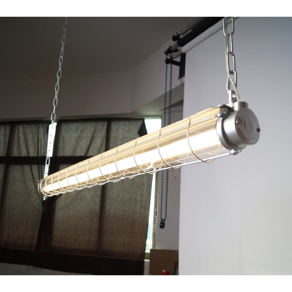 Lineaire Hanglamp Glas Modern 123cm Zwart Groen Zilver Nordic Design Eetkamer Keuken Eettafel Eiland | Sansoti