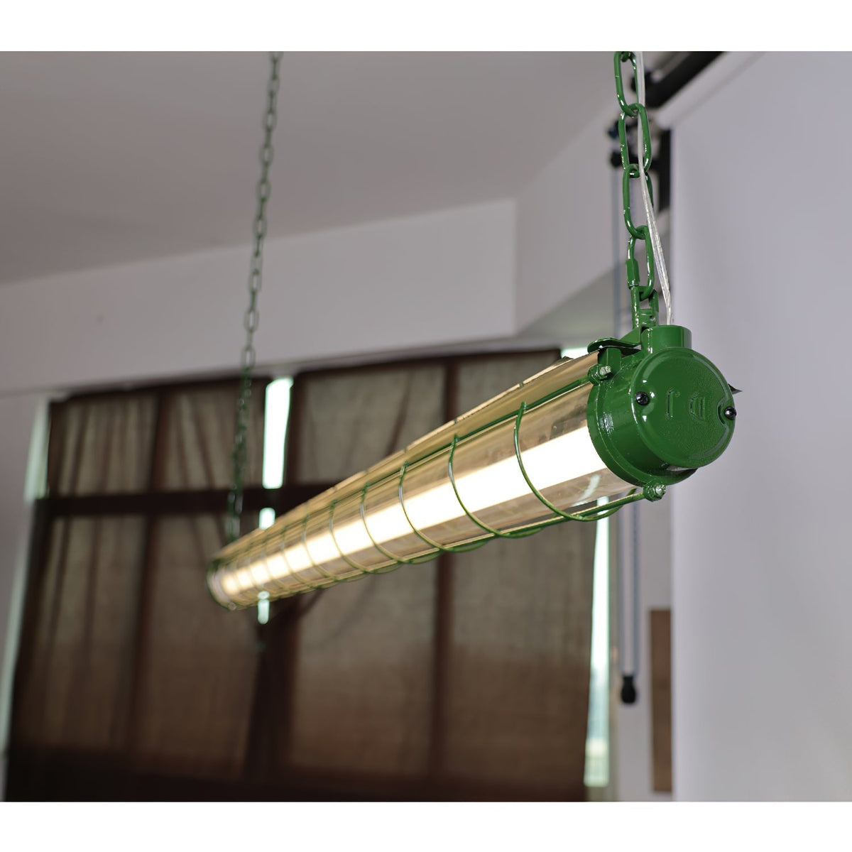 Lineaire Hanglamp Glas Modern 123cm Zwart Groen Zilver Nordic Design Eetkamer Keuken Eettafel Eiland | Sansoti