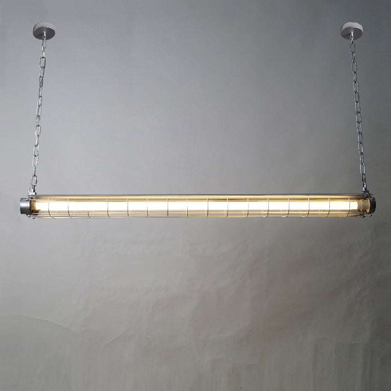 Lineaire Hanglamp Glas Modern 123cm Zwart Groen Zilver Nordic Design Eetkamer Keuken Eettafel Eiland | Sansoti