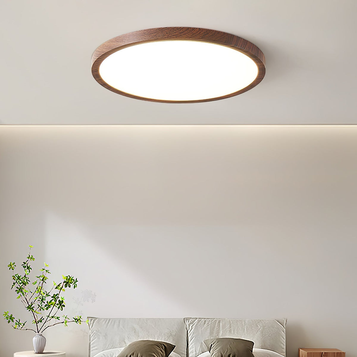 Round Ceiling Light Ultra-Thin Metal Acrylic Warm Light Living Room Bedroom Dining Room Modern Design Ambient Lighting | Sansoti