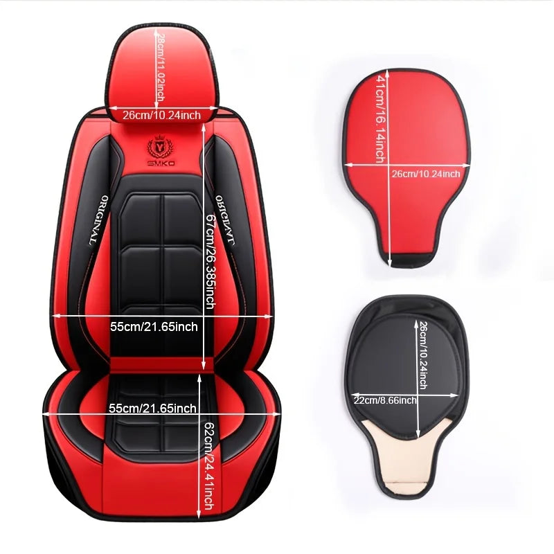 Autostoelhoes in Lederlook – Antislip Universeel en Duurzaam Interieur | Sansoti
