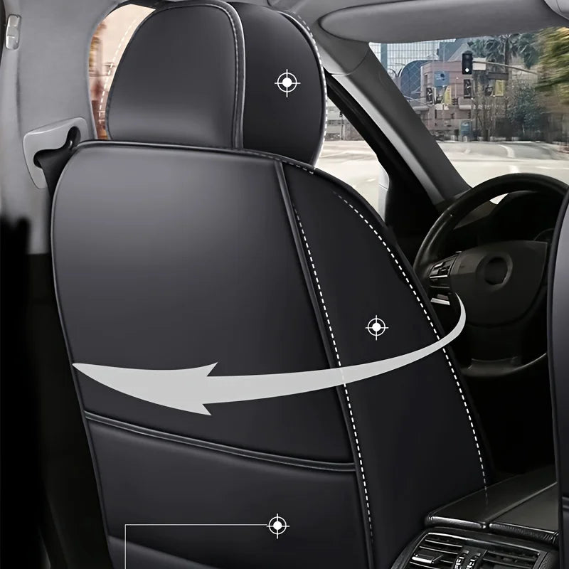 Autostoelhoes in Lederlook – Antislip Universeel en Duurzaam Interieur | Sansoti