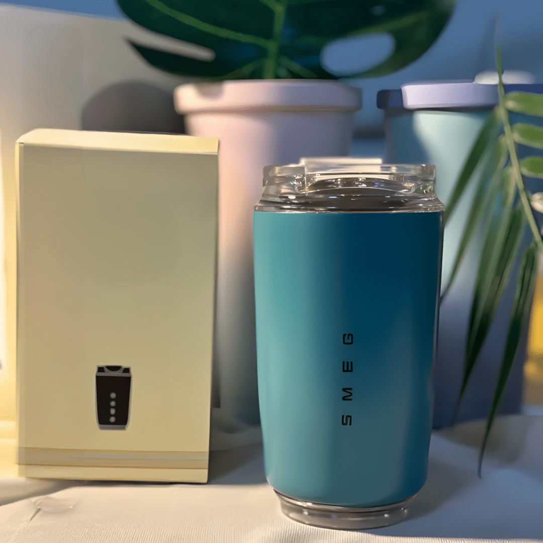 Insulated Stainless Steel Thermos Flask 320ml Double-Walled Hot Cold Leakproof Compact for Travel On the Go | Sansoti