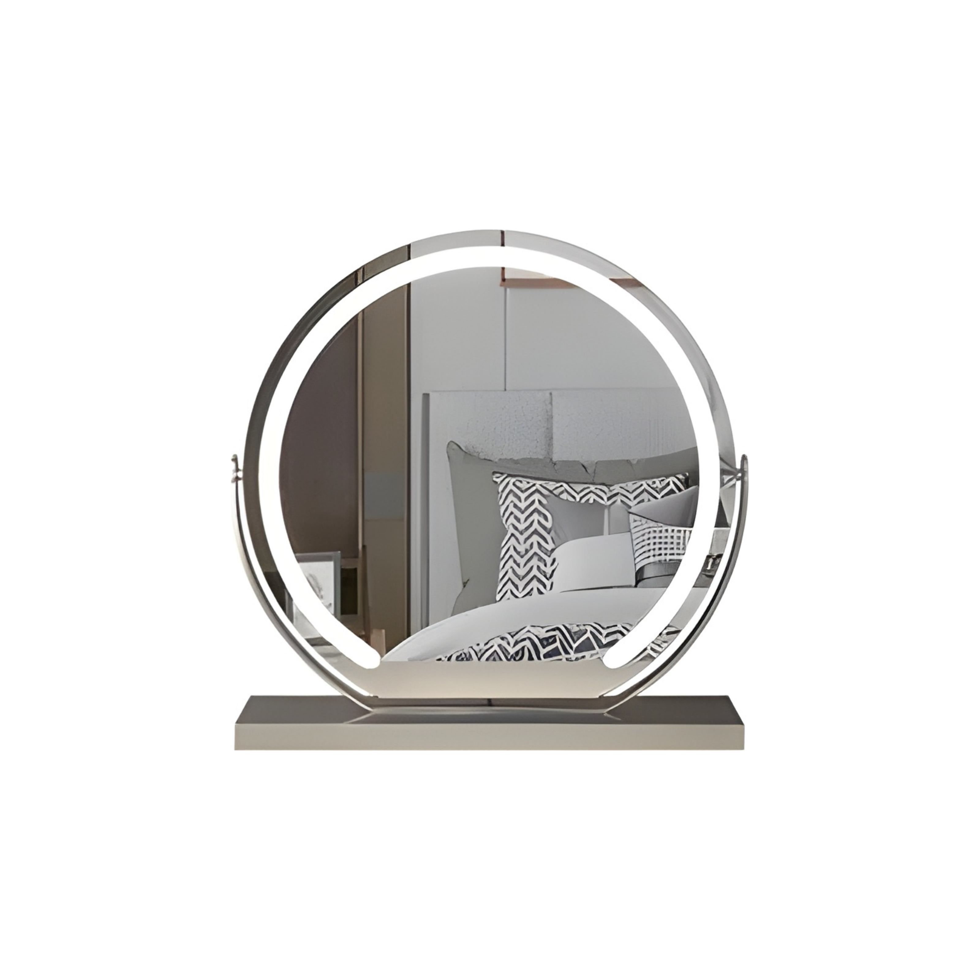 Miroir de maquillage LED rond avec éclairage dimmable 40-50-60cm | Restfield