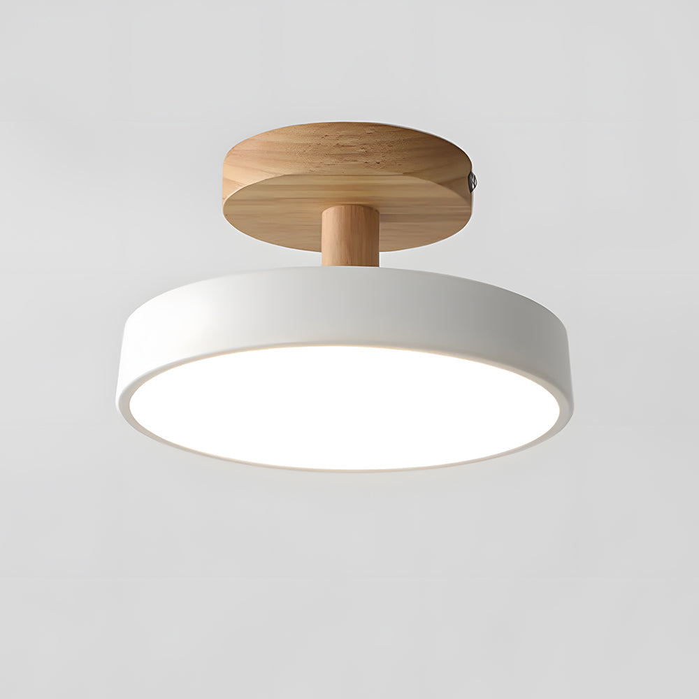 Pedol plafondlamp LED 12W hout groen plafondlamp slaapkamer hal Scandinavisch design moderne verlichting kleine ruimtes | Sansoti