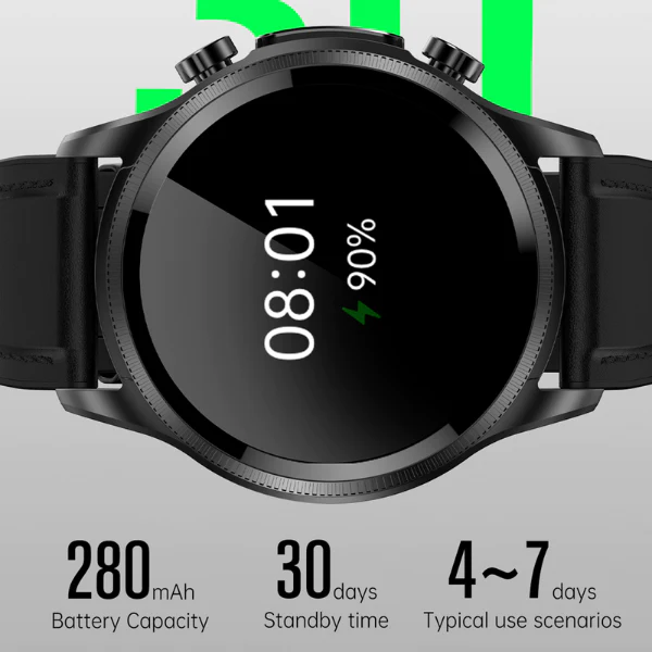 Slimme Gezondheidshorloge met Bloedsuikermeting & Hartslagmeter Waterdicht Fitness Tracker Smartwatch | Sansoti