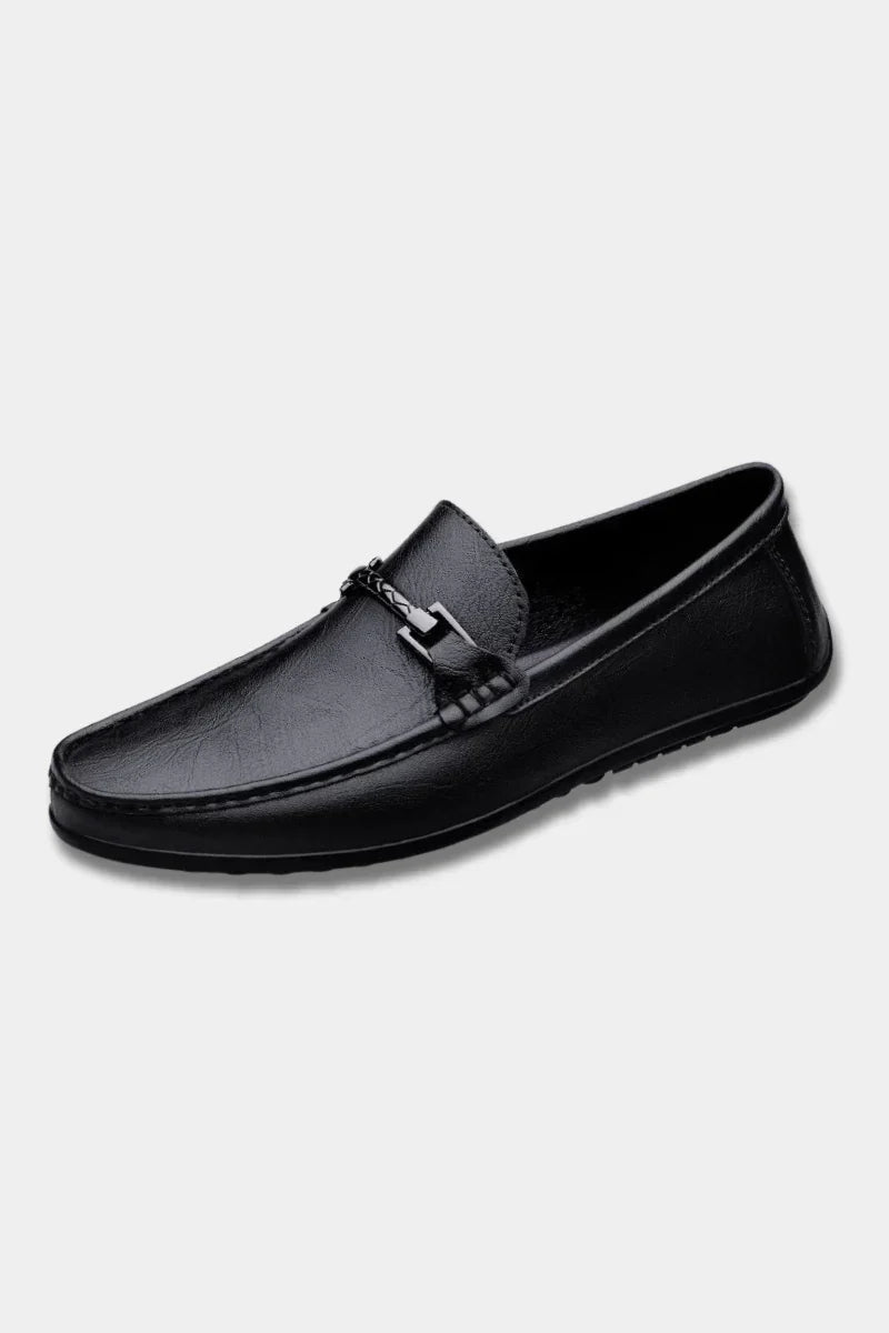 Leren Instappers Heren Slip-On Ademend Comfortabel Zakelijk Casual | Sansoti