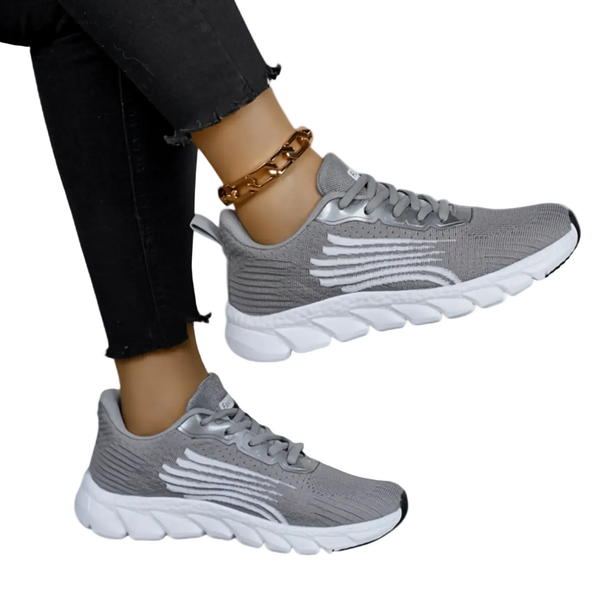 Women's Sporty Sneakers with Breathable Mesh and Shock-Absorbing Sole for Walking, Running, Fitness and Everyday Use | Sansoti