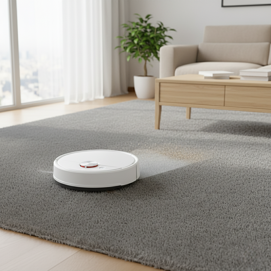 Compacte 2-in-1 Robotstofzuiger met Dweilen – Intelligente Navigatie & Automatische Vloerreiniging voor Hard Oppervlak | Sansoti