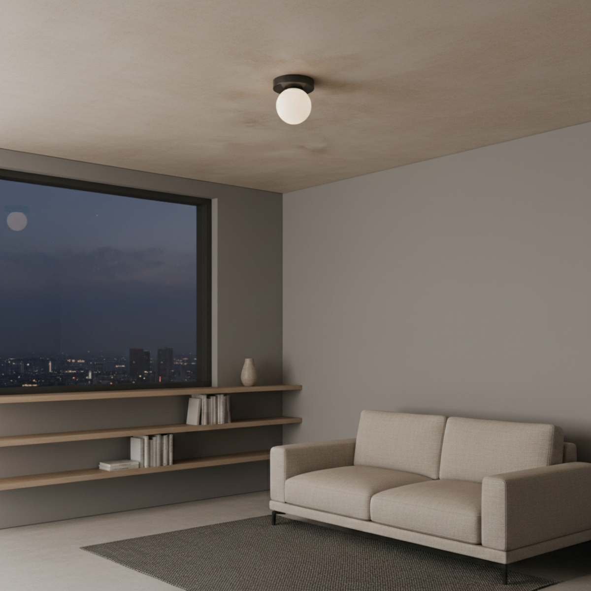 Glas-Kugel Wand- und Deckenleuchte mit farbiger Scheibe 12×10cm G9 LED 3000K Warmweiß 110-240V Festverdrahtet | Sansoti