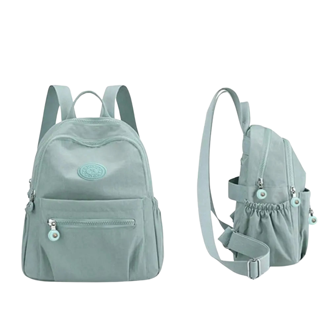 Kompakter Mini-Rucksack aus Nylon, 11 l, für den täglichen Gebrauch, diebstahlsicher, mehrere Fächer, verstellbar, leicht | Sansoti