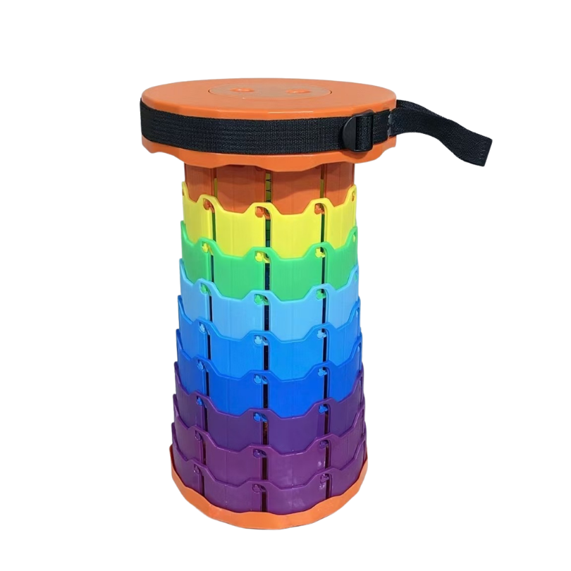 Foldable PP Stool with Carrying Strap Outdoor Camping Stool 11 Colors Foldable Camping Seating Solution Lightweight | Sansoti